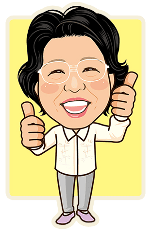 樋上　信子（ヒノウエ　ノブコ）似顔絵